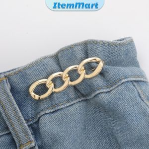 ItemMart Detachable Metal Tighten Waist Button for Women Skirt Pant Jeans Adjustable Waist Clip