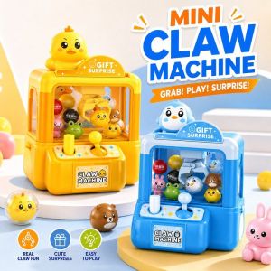 Mini Claw Machine Toy Candy Grabber Arcade Game Light Music Kids Birthday Party Gift Fun