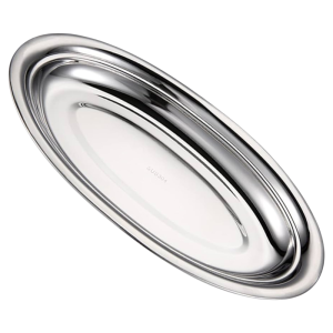 Dĩa cá inox 304 cao cấp sáng bóng an toàn sang trọng dĩa đựng thức ăn thép không gỉ luxury đĩa hấp cá inox đĩa rau đĩa xúc xích đĩa hình bầu dục