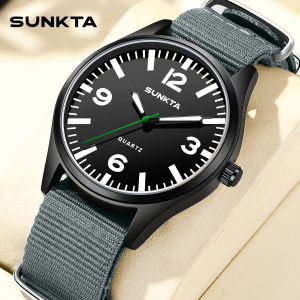 LIGE Fashion Quartz Watch for Men and Women SUNKTA Band Waterproof and Luminous Nylon Strap Casual Watches + Box