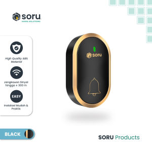 SORU - Bel Rumah Wireless Door Bell - Water Resistant 1 Receiver / 2 Receiver