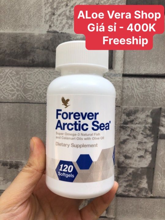 RẺ VÔ ĐỊCH) Viên Dầu Cá Lô Hội Forever Arctic Sea Omega 376FLP