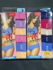 SMS035 SO-EN 6pcs. cotton spandex semi panty for ladies