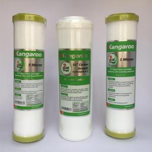Bộ 3 Lõi lọc nước Kangaroo 10 inch số 1 2 3 ( PP5 - GAC - PP1) chính hãng dùng cho máy lọc nước RO