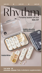 vivi lifestyle Sealed largecapacity portable medicine dispensing box