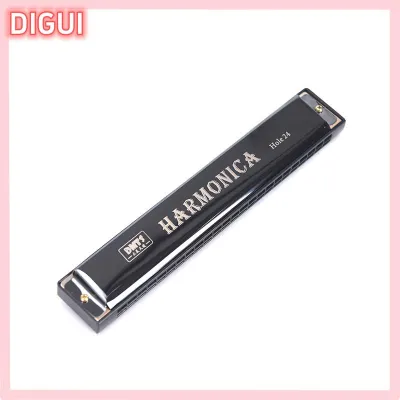 DIGUI คีย์24หลุมของ C Play Harmonica mantremolo ปากออร์แกน DOUBLE ROW BLUES