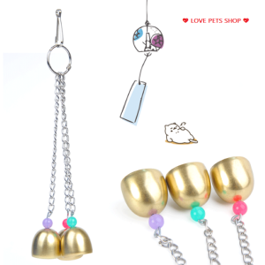Đồ chơi cho Chim Vẹt chuông gió gắn chuồng - Love Pets Shop