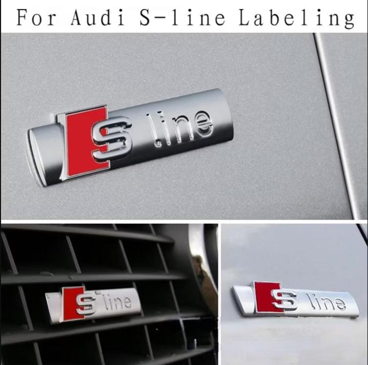 Sticker Freni High Temperature 6 Adesivi Premium Per Pinze Freno Audi - Logo RS, S-line, Quattro, TT RS, In Vinile Cast Glossy Sticker Brembo Per Calibri