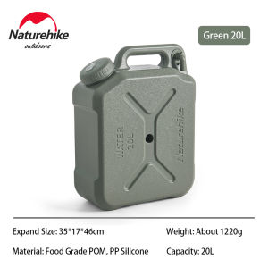 Naturehike 12L 20L PE Outdoor Portable Bucket Food Grade Camping Travel Picnic Drinks Large Capacity Water Container with tap