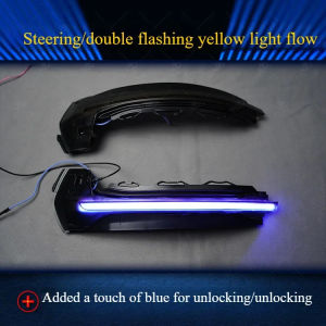 quietness For Audi A3 rearview mirrors flowing water turn signals and a touch of blue modification  3J6H8G