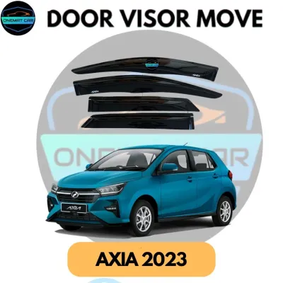 DOOR VISOR MOVE 4 INCH for Perodua MYVI/ALZA/AXIA/BEZZA/VIVA/KANCIL/KENARI/KELISA (4PIECES/SET)