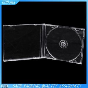 [COD] Transparent Plastic Single Piece Disc Case CD Case Thickened CD DVD Disc Box