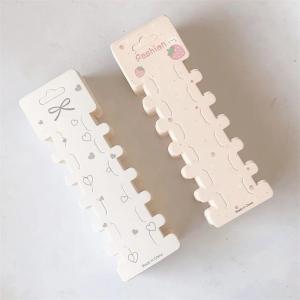 50PCS Hairband Display Card Hairpin Long Paper Card Hairband Bracelet Price Tag for DIY Hair Jewelry