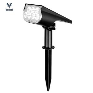Solar Lights Outdoor Waterproof Solar Landscape Spotlights 7 LED Solar Garden Lights for Yard Garden House Garage Pathway [Vodool Shophouse]