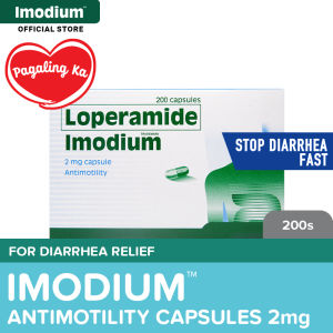 Imodium (Loperamide) 2mg 200s : for diarrhea relief stop diarrhea fast