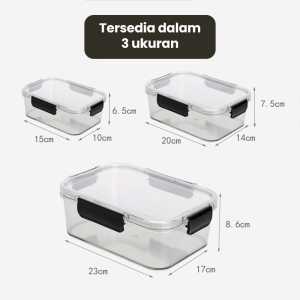 Wadah Makanan Kulkas Food StorageBox Kotak Penyimpanan Makanan Buah Sayur Bekel trasparan