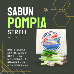Sabun Sereh Pompia Kotak 160gr - Aroma Sereh Asli Perlindungan Alami