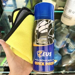 (Tặng khăn) Chai Xịt Phủ Bóng Sơn Xe Dàn Áo ZEUS cho Xe Máy Ô Tô làm bóng sáng như mới dưỡng nhựa bóng dàn áo lớp sơn xe- Cam kết chính hãng