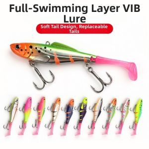ADREE 11cm/25g Mồi câu cá rung Đuôi mềm Chìm xuống Mồi giả Ice VIB Rung động Mùa đông Mồi mềm Câu cá trên băng
