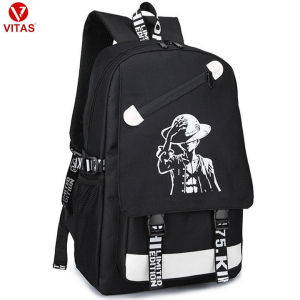 Ba Lô Thời Trang nam nữ đi học đi chơi  Hàn Quốc  Hình BoyMusic Và OnePiece VITAS -VT176