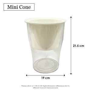 [SG THEJOYLAND] Home Garden White PVC Flower Pot Self Watering Pot for Real Plants and Herbs
