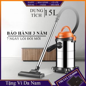 Máy hút bụi đa năng máy hút bụi công nghiệp 15L công suất 1200W phục vụ trong nhà lớn nhà hàng khách sạn 3 chế độ Khô Ướt Thổi bảo hành 2 năm lỗi đổi mới trong 7 ngày đầu nhận hàng
