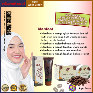 COFFEE MASK SR12 MASKER KOPI SCRUB PEELING WAJAH MEMBANTU MEMBERSIHKAN KOMEDO WAJAH