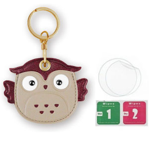 น่ารักสตรอเบอร์รี่มะนาวสําหรับ Airtag ป้องกัน PU ปกหนังจี้ GPS Anti-lost พวงกุญแจสัตว์เลี้ยงสุนัขแมว