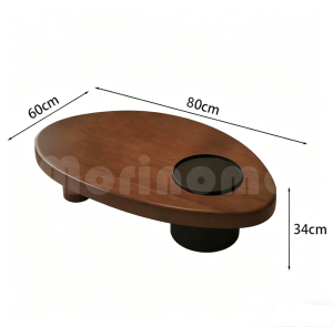 ⚡COD⚡Classical Style Solid Wood Coffee Table Simple Living Room Home-use Irregular-shaped Tea Table