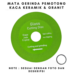 Mata Gerinda Potong Botol Kaca 100mm Glass Cutting Mata Grinda Pemotong Kaca 4 Inch