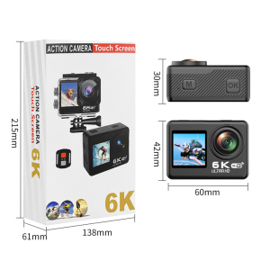 Alston A12 PRO 6K HD action camera IPS Dual Color Screen Wireless WiFi EIS waterproof Outdoor Mini camera Free gifts