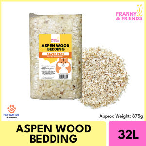 Franny & Friends Aspen Wood Bedding Starter Pack 1.5L/200g Hamster Guinea Pig Kusot Bedding DOST Certified