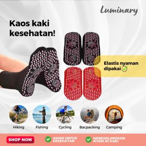 Kaos Kaki Terapi Kesehatan Panas Penghangat Foot Support Tourmaline Magnetic Therapy Anti Pegal Bau Bengkak Nyaman dan Aman