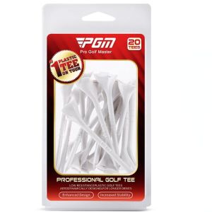 PGM20pcs กอล์ฟเล็บทีกอล์ฟ83มม. เล็บทีกอล์ฟสนับสนุน10องศาเอียงไม่ต้านทาน QT031อุปกรณ์กีฬากลางแจ้ง