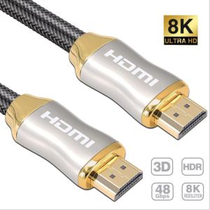 HDMI Braided Cable 8K Ultra High Speed HDMI 2.1 Cable 48gbps HDMI TV Cable