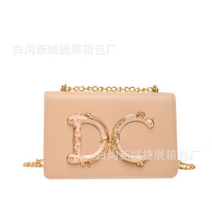 High-quality elegant letter-patterned small square handbag for women 2023 Cross-border new fashion versatile chain shoulder crossbody bag