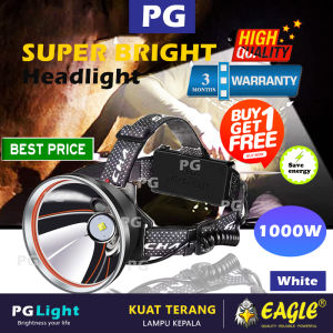 Lampu Kepala KUAT TERANG✨1000W Rechargeable Headlamp /Super Bright/Fishing/Hunting/Camping/Lampu Kepala/High Power/头灯