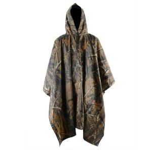 Outdoor Multifunction Waterproof Hooded Raincoat Camouflage Poncho