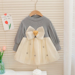Dress Anak Perempuan 1 - 4 tahun Gaun Pesta Anak Perempuan Lengan Panjang ZAHRA