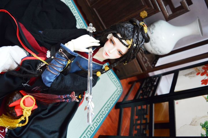 "Jade%20Bird%20Mu%20Yun"%20special%20bjd%20costume%20accessories%20spot%20three-point%20uncle%20antique%20crystal%20flute%20-%20Image%202