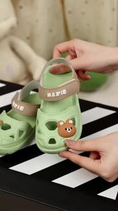 Childrens Sandals Summer Korean Edition Baby Beach Shoes Baotou Cool Slippers Girls Sports Childrens Cave Shoes2026