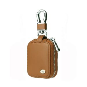 INVADER Shockproof Leather Cover Portable Anti Lost Protective Case Durable Storage Bag for Airpods Pro 3 2 1