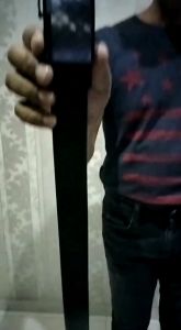 ikat pinggang kulit pu pria/gesper otomatis/sabuk rel