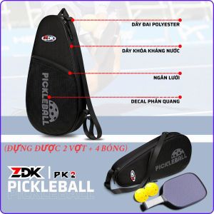 ZDK PK2 Túi đựng vợt Pickleball phong cách năng động hiện đại (đựng được 2 vợt + 4 bóng)