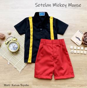 Kostum Baju Anak Model Mickey Mouse | Kostum Disney | Kostum Baju