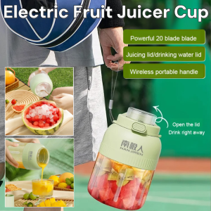 Electric Fruit Juicer Cup Rechargeable Mini Blender Cordless Portable Juicer