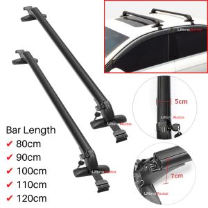 Roof Bar Roof Rack Mounting Cargo Luggage Carrier Cross Rail Bar (Bar Length: 80cm 85cm 90cm 95cm 100cm 105cm 110cm 115cm 120cm)