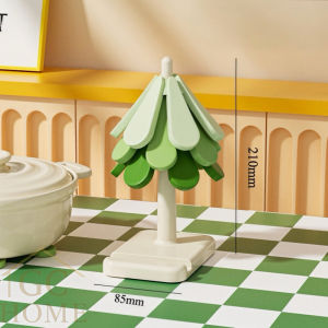 Heat Resistant Foldable Table Mat Sets Round/Square Base Table Mat Anti Slip Coaster Set Pot Holder Cup Coaster Gift