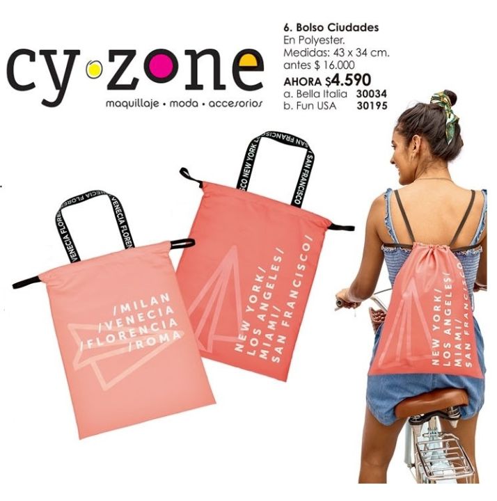 CyZone Fun USA Cities 2way Polyester Tote Bag Lazada Lazada PH