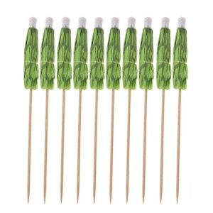 ZYJC Cocktail Party Eco-friendly Disposable Coconut Palm Tree Toothpick Cocktail Skewer Appetizers Picks Fancy Sticks Paper Umbrella